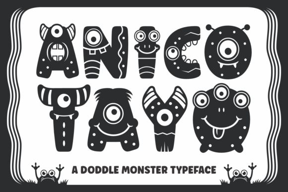 Anico Tayo: A Comprehensive Evaluation of This Monster-Themed Decorative Font