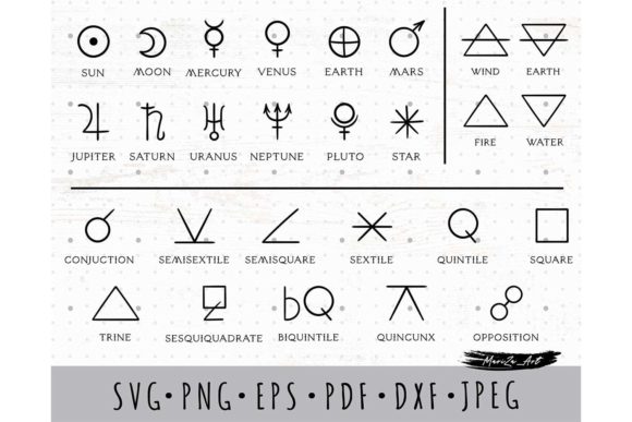 Astrology Esoteric Symbols SVG Bundle: A Modern Toolkit for Creative Expression