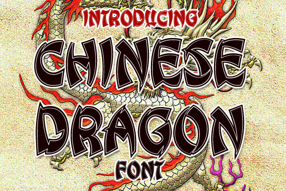 Chinese Dragon: A Bold Calligraphy Font for Stunning Designs