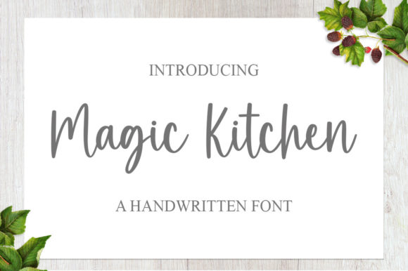 Discover Magic Kitchen: The Elegant Handwritten Font