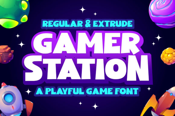 Gamer Station: Bold Typography for Creative Projects