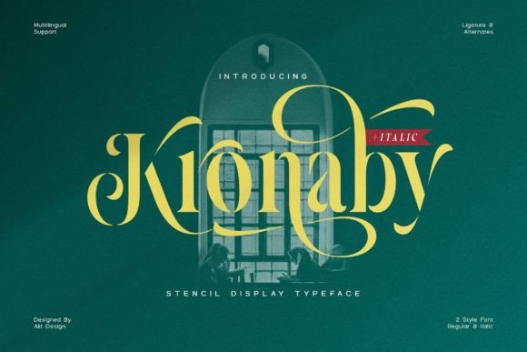 Kronaby: Redefining Stencil Typography with Elegance