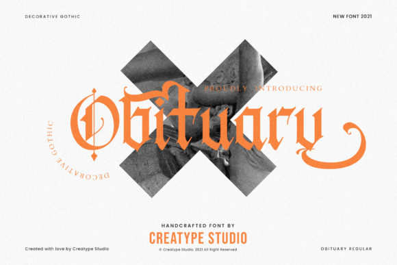 Obituary: The Gothic Font for Creative Minds