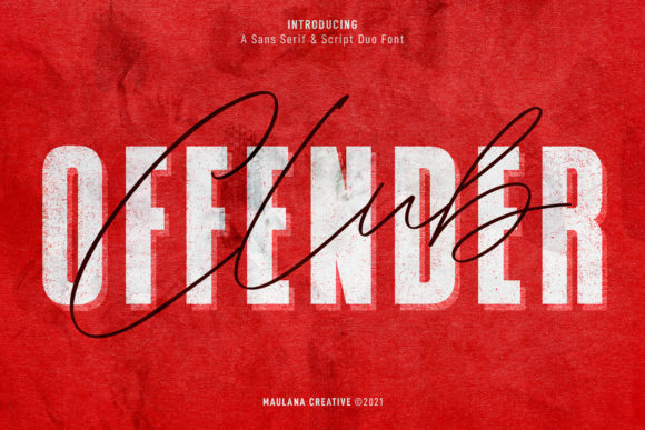 Offenders Club Duo: A Signature and Sans Serif Powerhouse