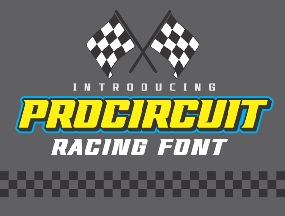 Pro Circuit: The Modern Racing Font for Bold Designs