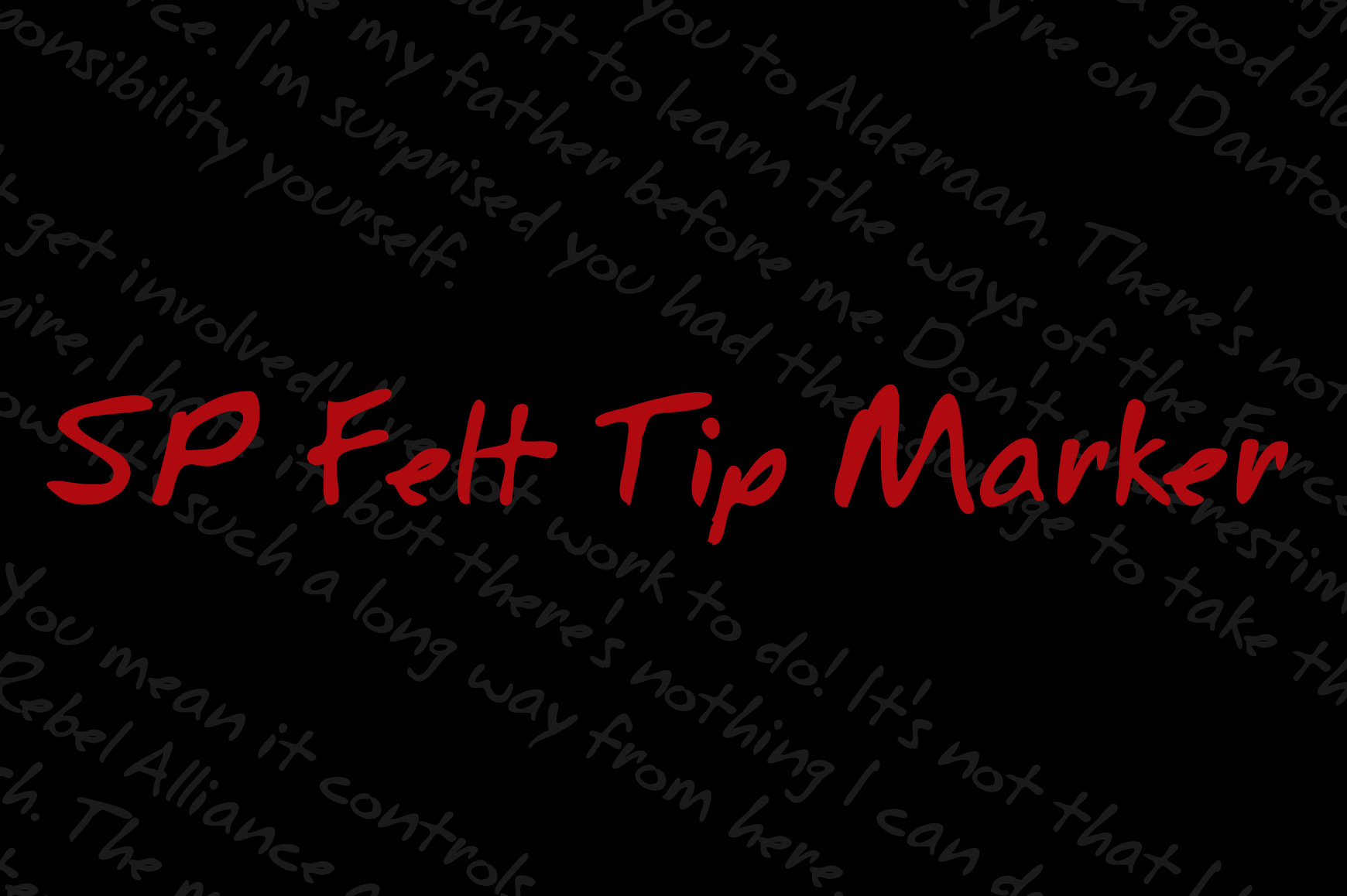 SP Felt Tip Marker: A Strategic Asset for Authentic Communication