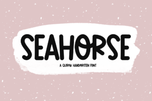 The Quirky Charm of Seahorse: A Handwritten Display Font for Creative Projects