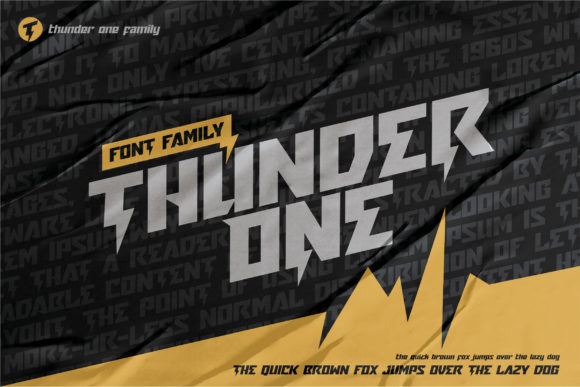 Unlocking the Power of Thunder One: A Modern Typography Solution